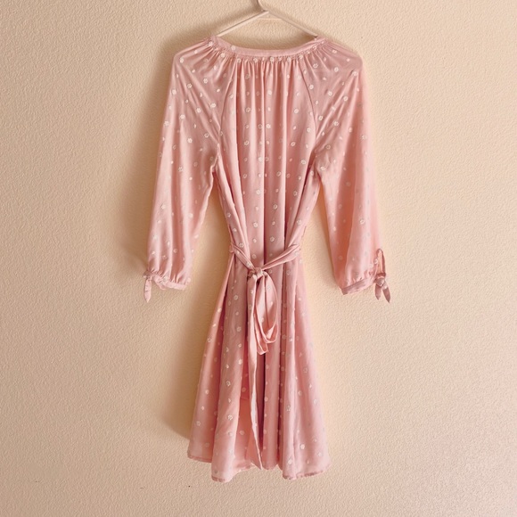 ANN TAYLOR PINK WHITE FLOWER TIE DRESS 🌸 - Picture 3 of 6